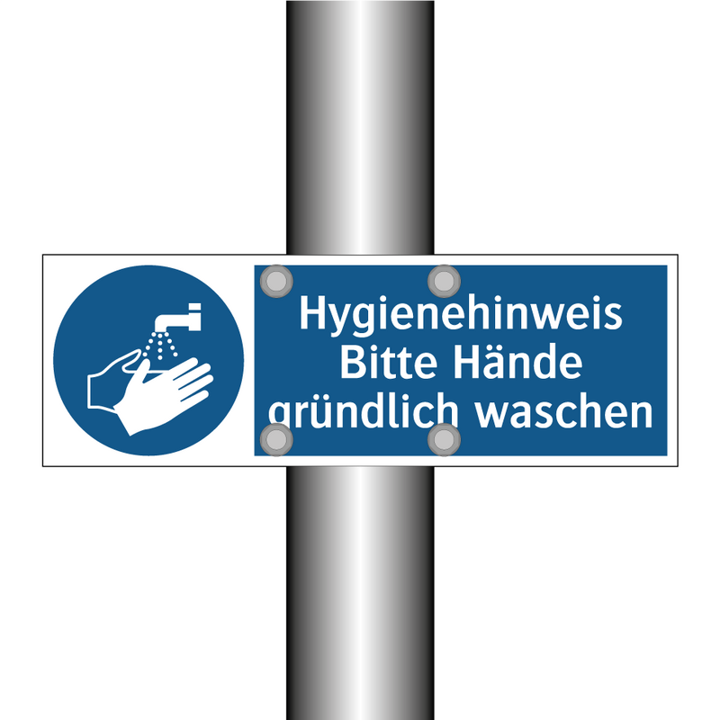Hygienehinweis Bitte Hände gründlich waschen