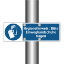 Hygienehinweis: Bitte Einweghandschuhe tragen