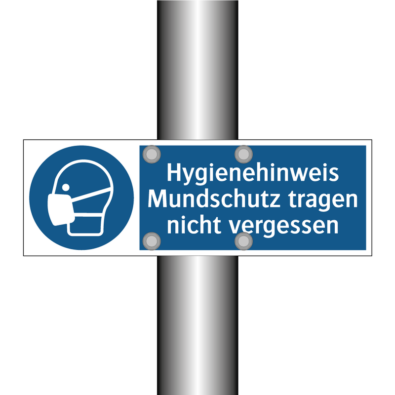 Hygienehinweis Mundschutz tragen nicht vergessen