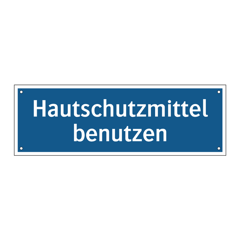 Hautschutzmittel benutzen