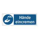 Hände eincremen