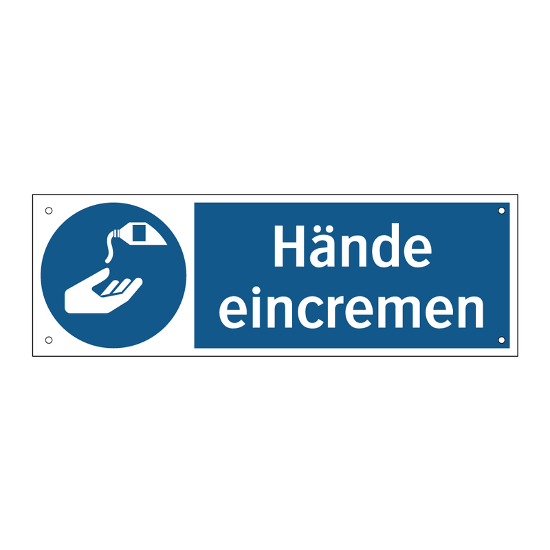 Hände eincremen
