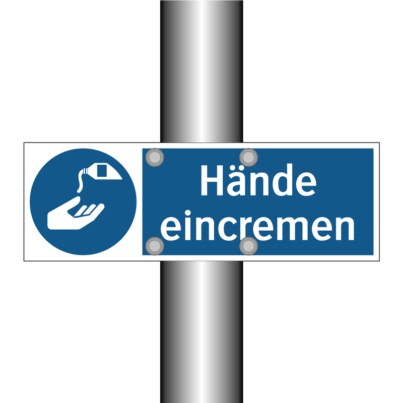 Hände eincremen