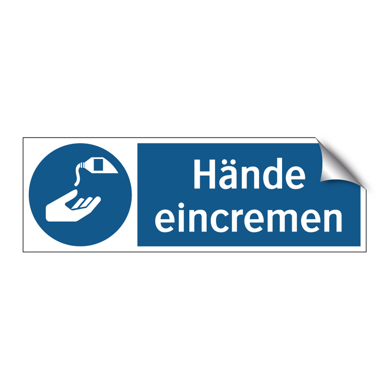 Hände eincremen