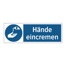 Hände eincremen