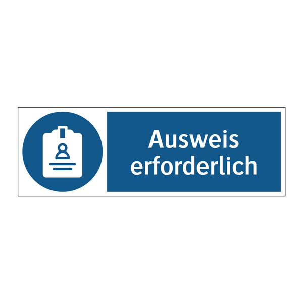 Ausweis erforderlich
