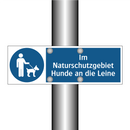 Im Naturschutzgebiet Hunde an die Leine