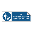 Im Naturschutzgebiet Hunde an die Leine