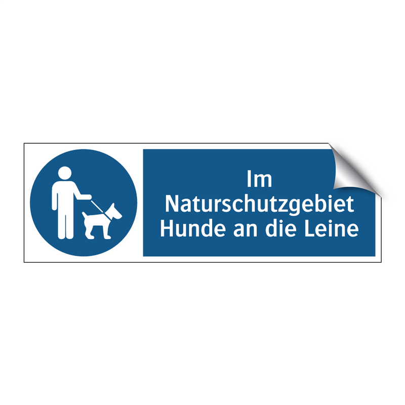 Im Naturschutzgebiet Hunde an die Leine