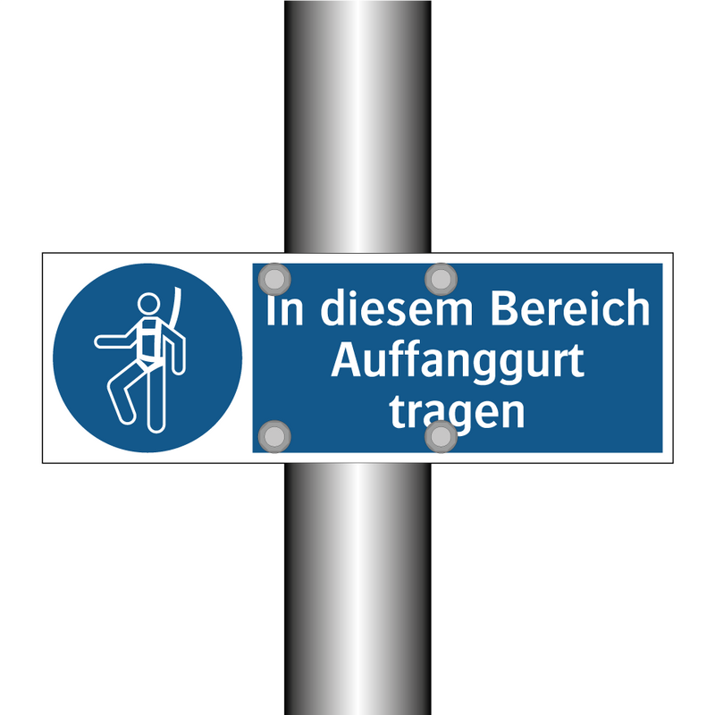 In diesem Bereich Auffanggurt tragen