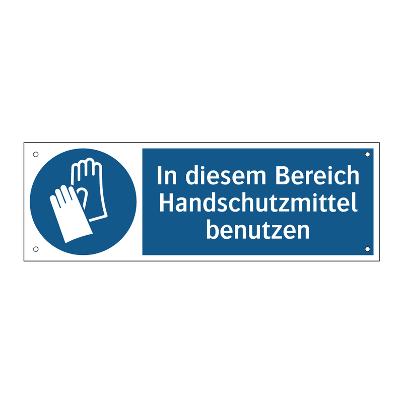 In diesem Bereich Handschutzmittel benutzen
