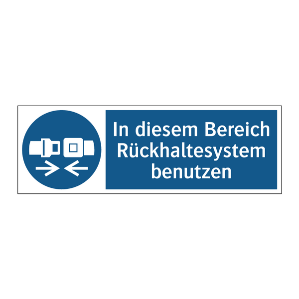 In diesem Bereich Rückhaltesystem benutzen