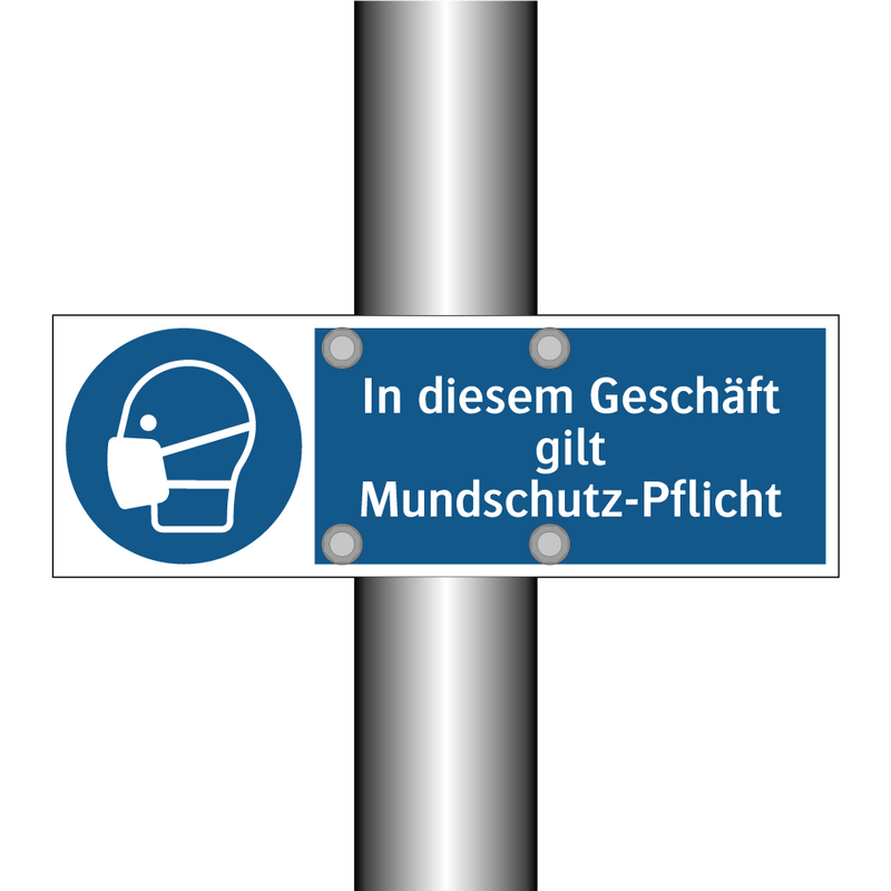 In diesem Geschäft gilt Mundschutz-Pflicht