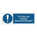 In Türen und Fenstern, Alarmvorrichtungen