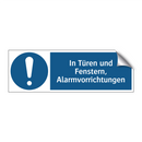 In Türen und Fenstern, Alarmvorrichtungen
