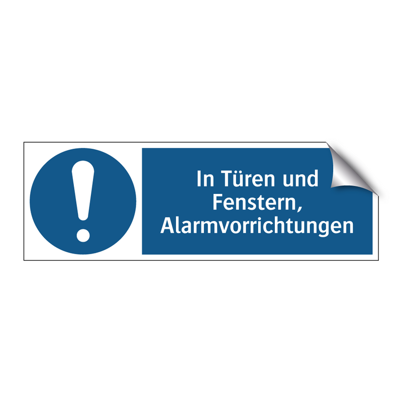 In Türen und Fenstern, Alarmvorrichtungen