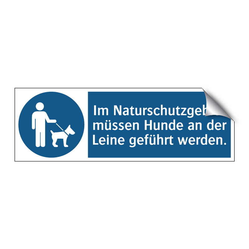 Im Naturschutzgebiet müssen Hunde an der Leine geführt werden.