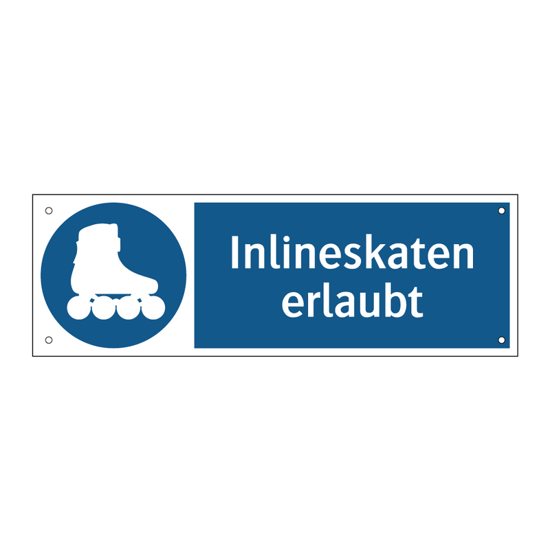 Inlineskaten erlaubt