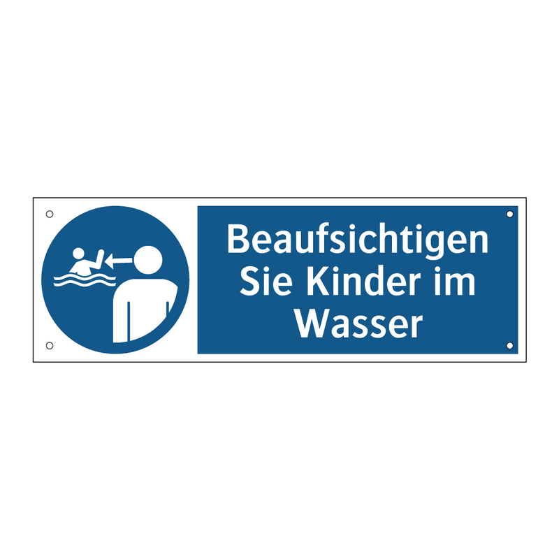 Beaufsichtigen Sie Kinder im Wasser