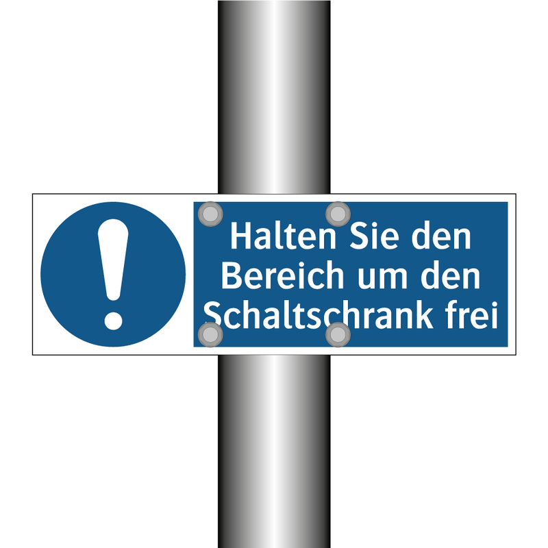 Halten Sie den Bereich um den Schaltschrank frei