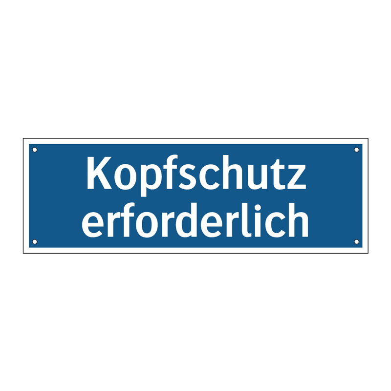 Kopfschutz erforderlich