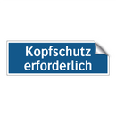 Kopfschutz erforderlich