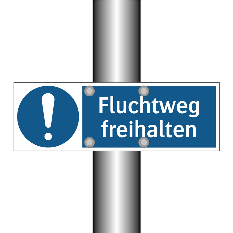 Fluchtweg freihalten