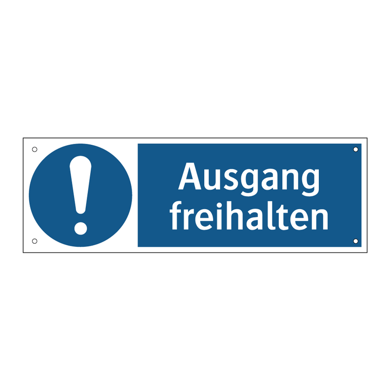 Ausgang freihalten