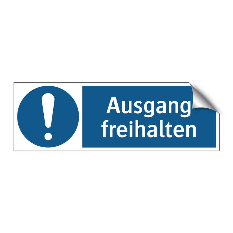 Ausgang freihalten