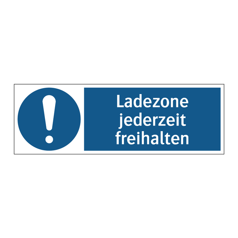 Ladezone jederzeit freihalten