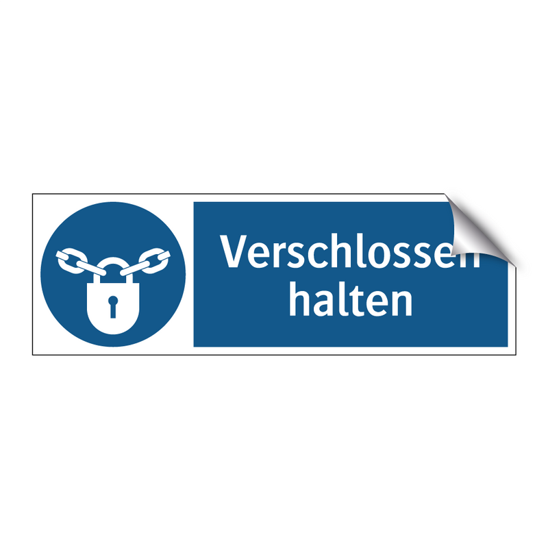 Verschlossen halten
