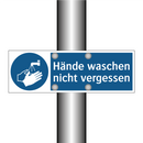 Hände waschen nicht vergessen