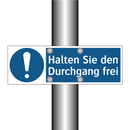 Halten Sie den Durchgang frei