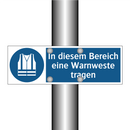 In diesem Bereich eine Warnweste tragen