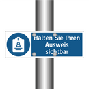 Halten Sie Ihren Ausweis sichtbar