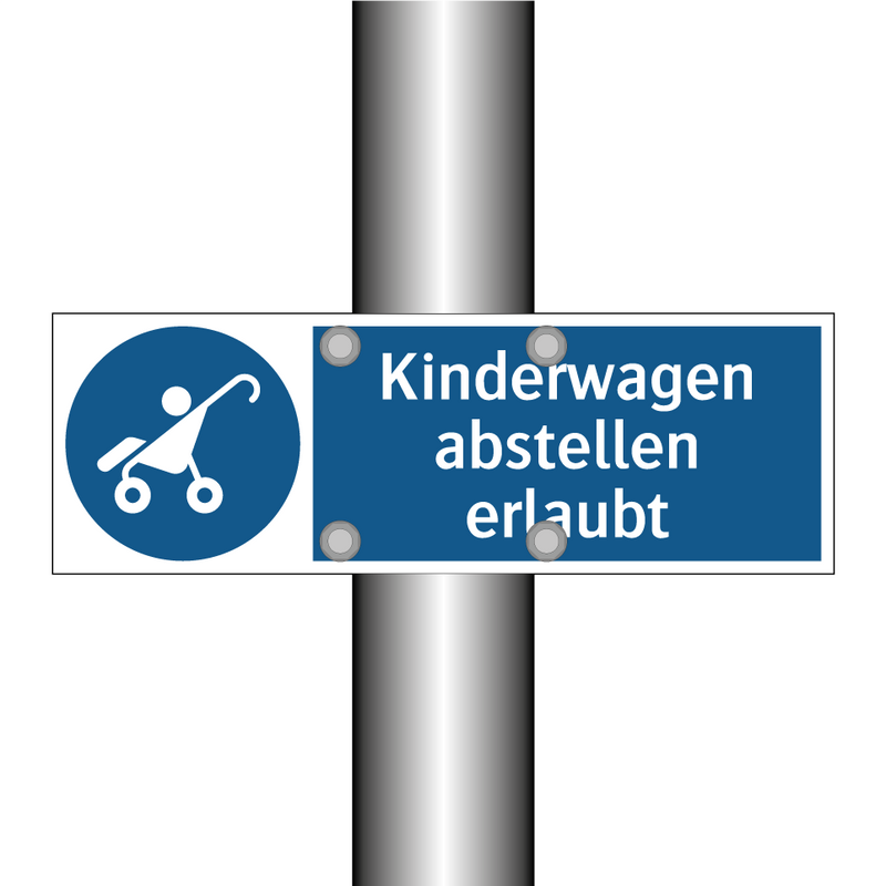 Kinderwagen abstellen erlaubt