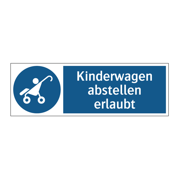 Kinderwagen abstellen erlaubt