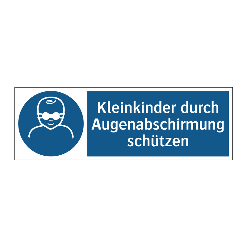 Kleinkinder durch Augenabschirmung schützen