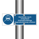 Kleinkinder durch weitgehend lichtundurchlässige Augenabschirmung schützen