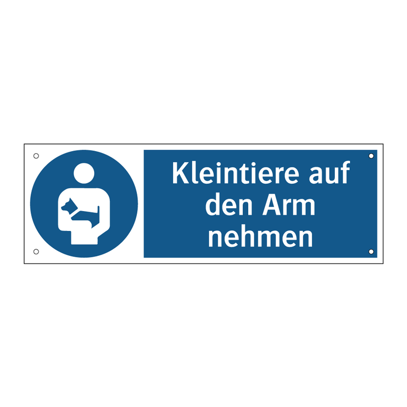 Kleintiere auf den Arm nehmen