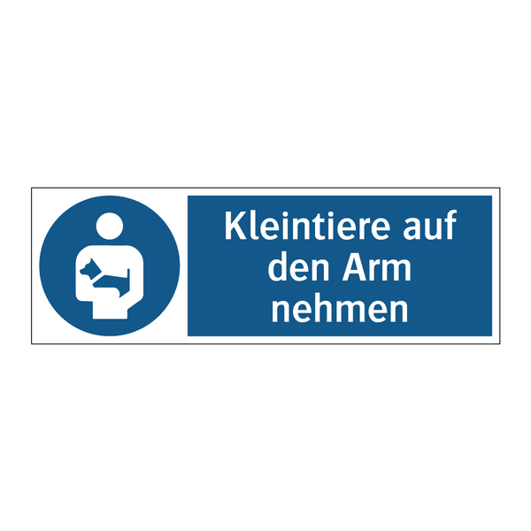 Kleintiere auf den Arm nehmen