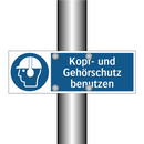 Kopf- und Gehörschutz benutzen