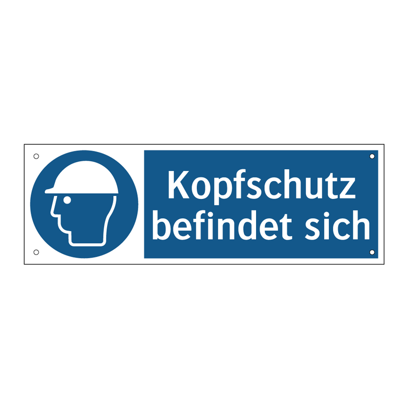 Kopfschutz befindet sich