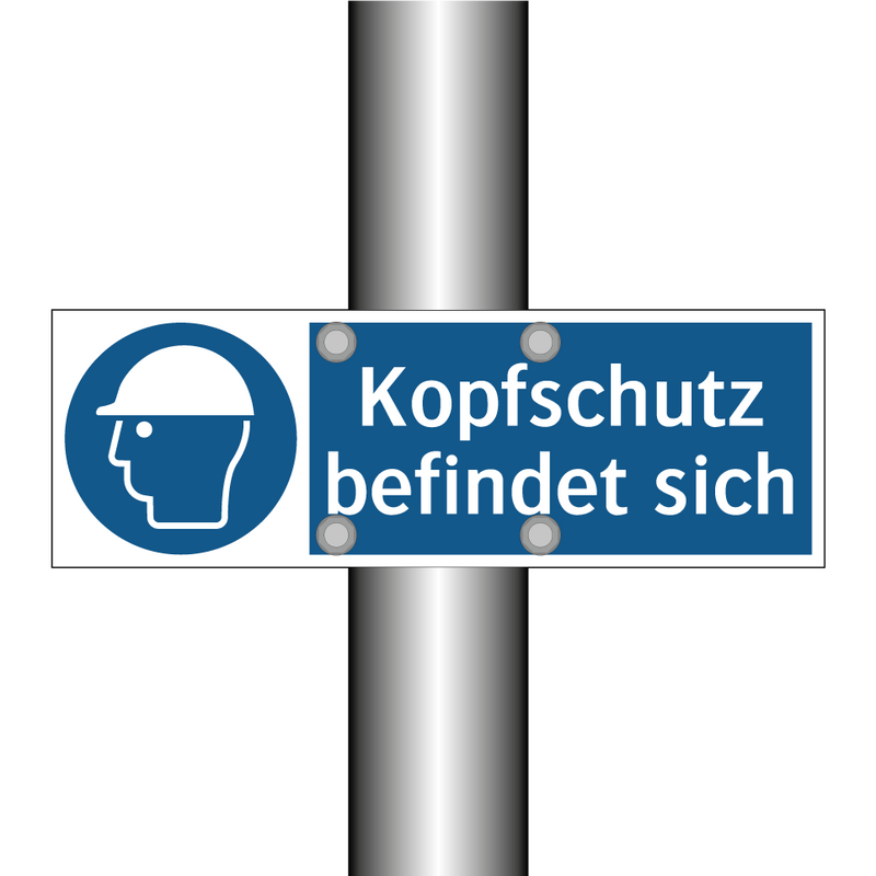 Kopfschutz befindet sich