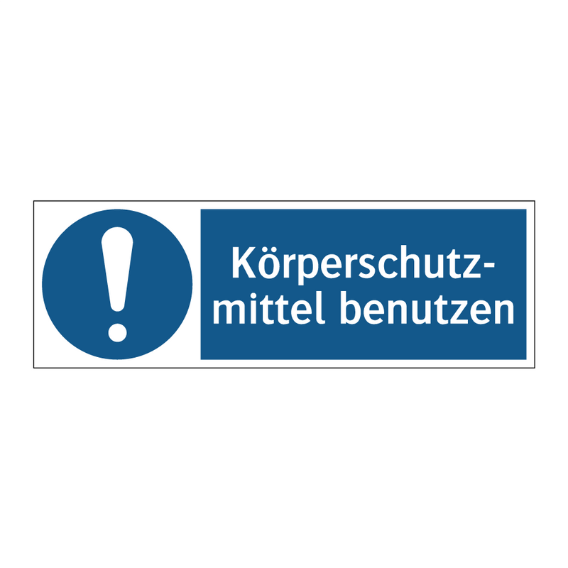 Körperschutz- mittel benutzen