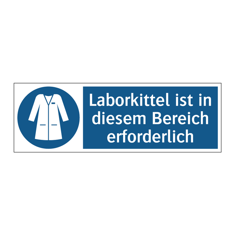 Laborkittel ist in diesem Bereich erforderlich