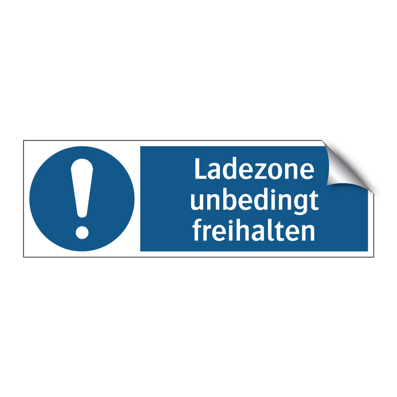 Ladezone unbedingt freihalten