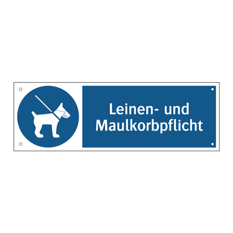 Leinen- und Maulkorbpflicht