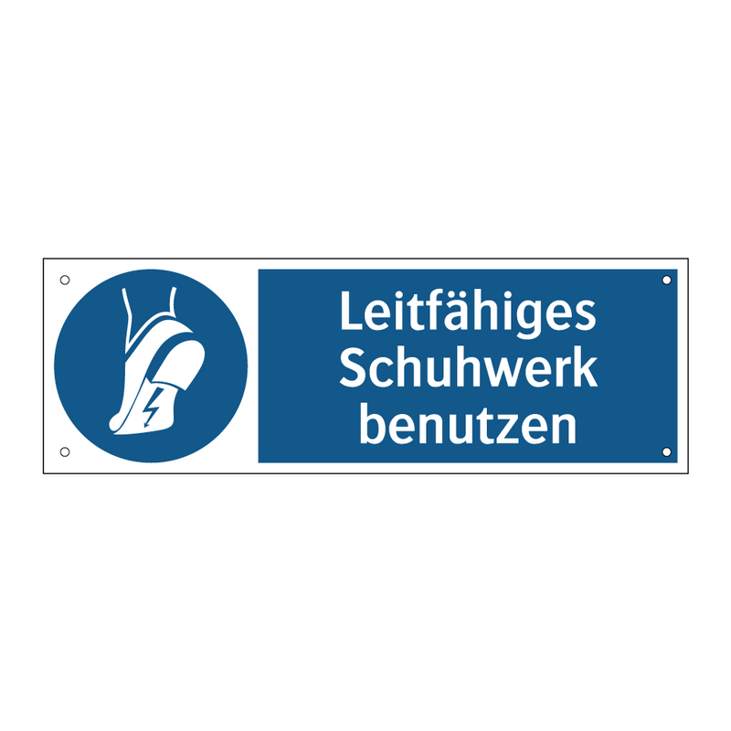 Leitfähiges Schuhwerk benutzen