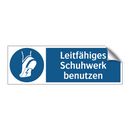 Leitfähiges Schuhwerk benutzen